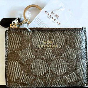 Coach Signature PVC Mini ID Skinny